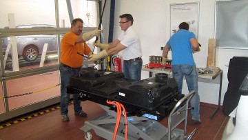 Mitsubishi Hochvolttechnik in der Werkstatt