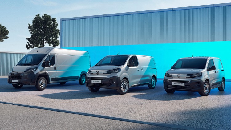 Die Peugeot-Modelle E-Boxer, E-Partner und E-Expert des Modelljahres 2024